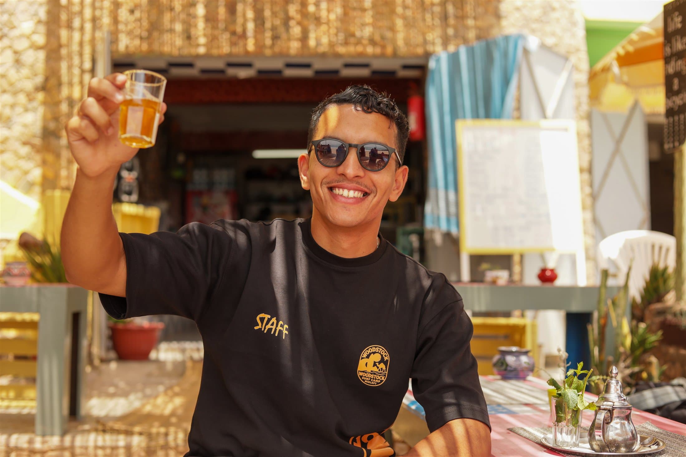 Zakaria, manager and co-founder of Woodstock Surf Camp